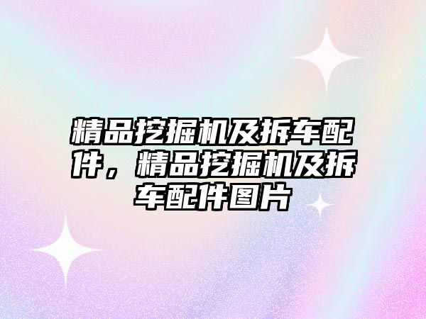 精品挖掘機(jī)及拆車配件，精品挖掘機(jī)及拆車配件圖片