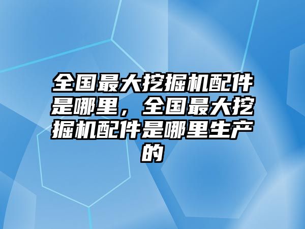 全國(guó)最大挖掘機(jī)配件是哪里，全國(guó)最大挖掘機(jī)配件是哪里生產(chǎn)的