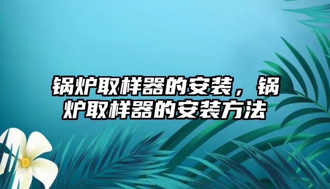 鍋爐取樣器的安裝，鍋爐取樣器的安裝方法