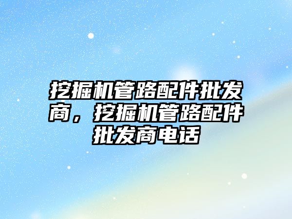 挖掘機管路配件批發(fā)商，挖掘機管路配件批發(fā)商電話