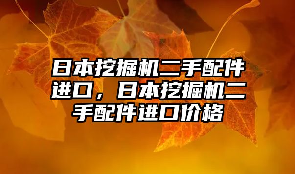 日本挖掘機二手配件進口，日本挖掘機二手配件進口價格