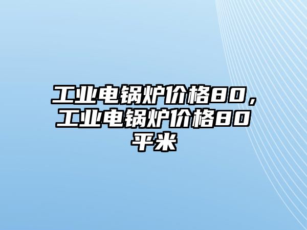 工業(yè)電鍋爐價格80，工業(yè)電鍋爐價格80平米