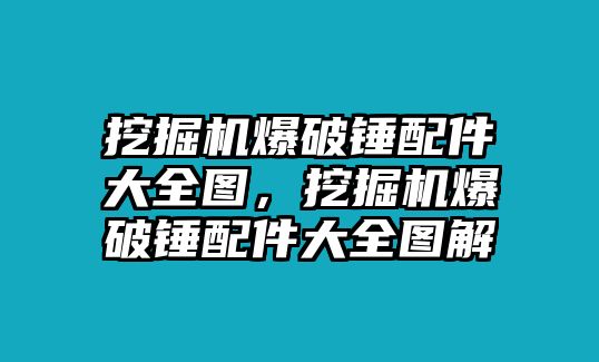 挖掘機爆破錘配件大全圖，挖掘機爆破錘配件大全圖解