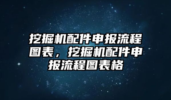 挖掘機配件申報流程圖表，挖掘機配件申報流程圖表格