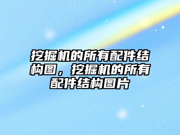 挖掘機的所有配件結(jié)構(gòu)圖，挖掘機的所有配件結(jié)構(gòu)圖片