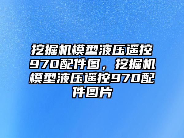 挖掘機模型液壓遙控970配件圖，挖掘機模型液壓遙控970配件圖片