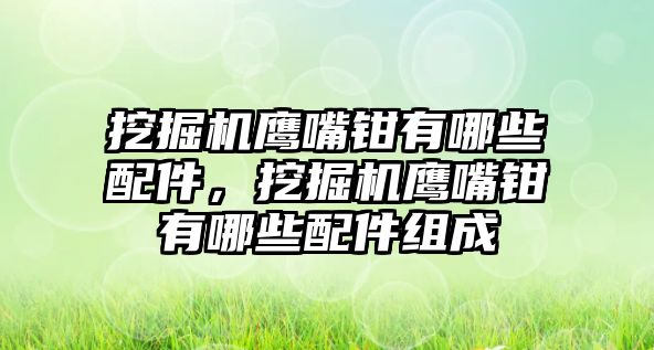 挖掘機(jī)鷹嘴鉗有哪些配件，挖掘機(jī)鷹嘴鉗有哪些配件組成