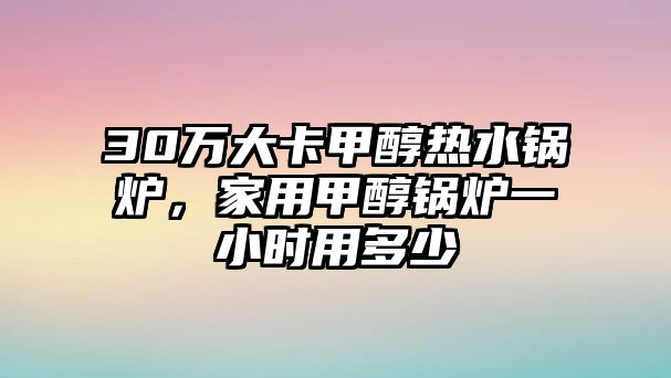 30萬大卡甲醇熱水鍋爐，家用甲醇鍋爐一小時(shí)用多少