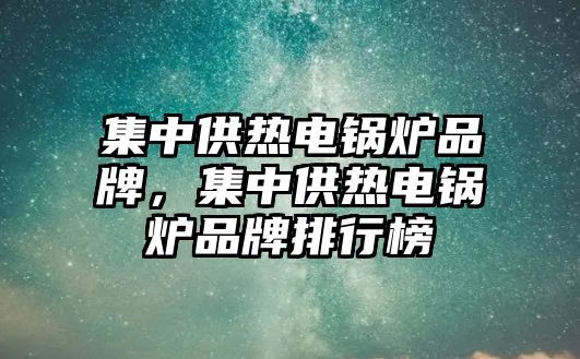 集中供熱電鍋爐品牌，集中供熱電鍋爐品牌排行榜