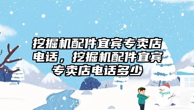 挖掘機(jī)配件宜賓專賣店電話，挖掘機(jī)配件宜賓專賣店電話多少