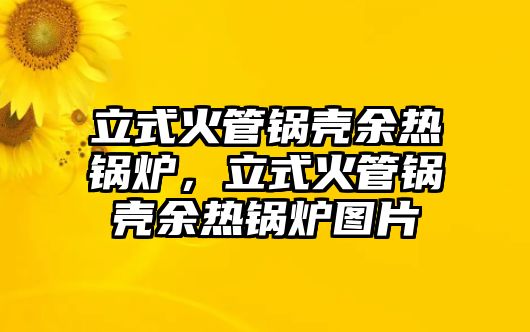 立式火管鍋殼余熱鍋爐，立式火管鍋殼余熱鍋爐圖片