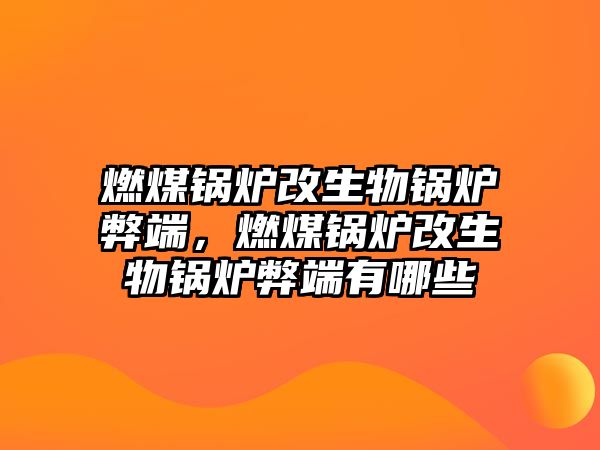 燃煤鍋爐改生物鍋爐弊端，燃煤鍋爐改生物鍋爐弊端有哪些