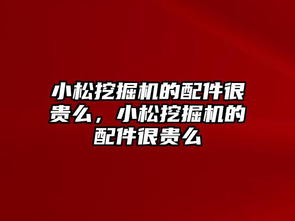 小松挖掘機(jī)的配件很貴么，小松挖掘機(jī)的配件很貴么