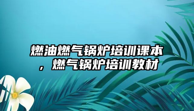 燃油燃氣鍋爐培訓課本，燃氣鍋爐培訓教材