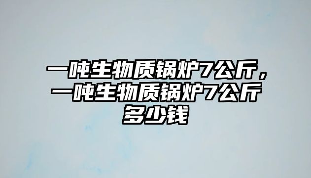 一噸生物質鍋爐7公斤，一噸生物質鍋爐7公斤多少錢