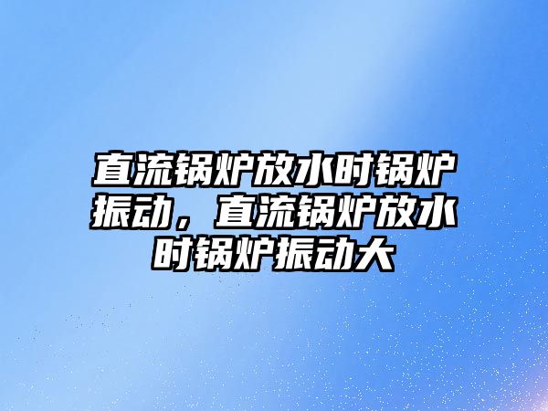 直流鍋爐放水時鍋爐振動，直流鍋爐放水時鍋爐振動大