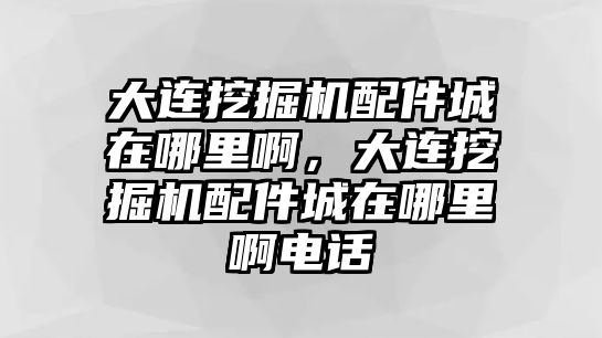 大連挖掘機配件城在哪里啊，大連挖掘機配件城在哪里啊電話