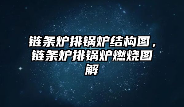 鏈條爐排鍋爐結構圖，鏈條爐排鍋爐燃燒圖解