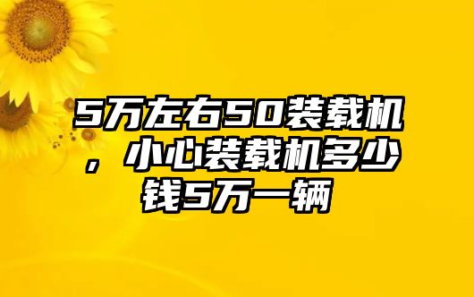 5萬左右50裝載機(jī)，小心裝載機(jī)多少錢5萬一輛