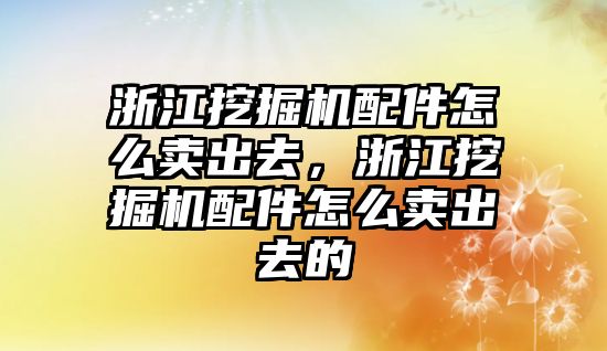 浙江挖掘機配件怎么賣出去，浙江挖掘機配件怎么賣出去的