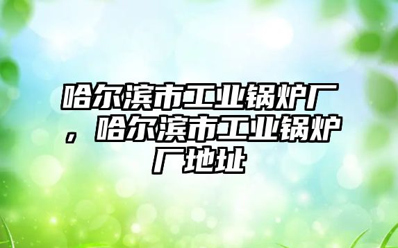 哈爾濱市工業(yè)鍋爐廠，哈爾濱市工業(yè)鍋爐廠地址