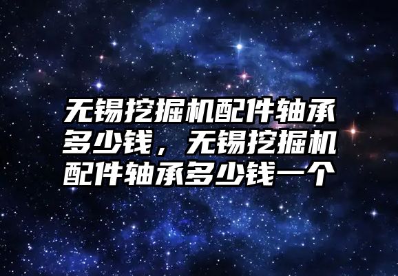 無錫挖掘機配件軸承多少錢，無錫挖掘機配件軸承多少錢一個