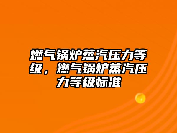 燃氣鍋爐蒸汽壓力等級，燃氣鍋爐蒸汽壓力等級標(biāo)準