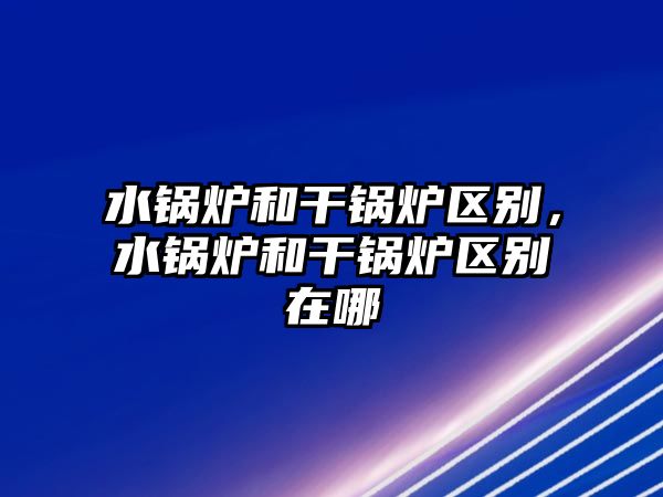 水鍋爐和干鍋爐區(qū)別，水鍋爐和干鍋爐區(qū)別在哪