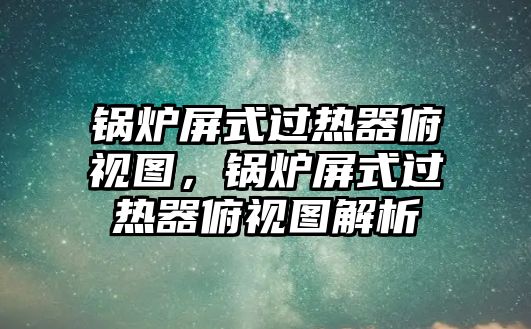 鍋爐屏式過熱器俯視圖，鍋爐屏式過熱器俯視圖解析