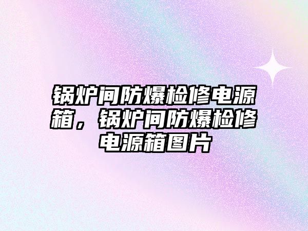 鍋爐間防爆檢修電源箱，鍋爐間防爆檢修電源箱圖片