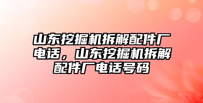 山東挖掘機(jī)拆解配件廠電話，山東挖掘機(jī)拆解配件廠電話號(hào)碼