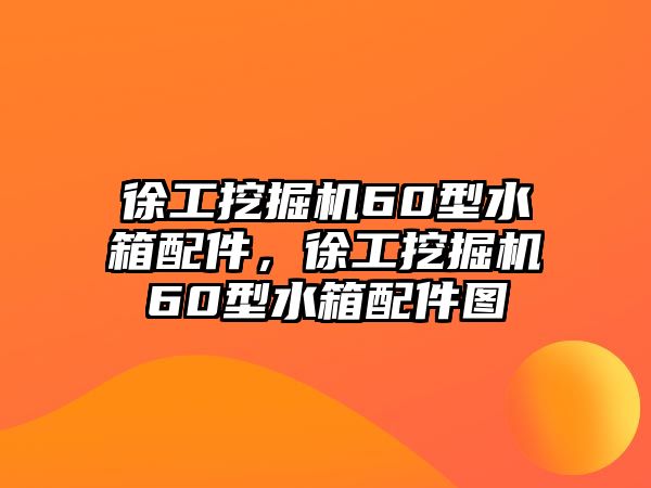 徐工挖掘機60型水箱配件，徐工挖掘機60型水箱配件圖