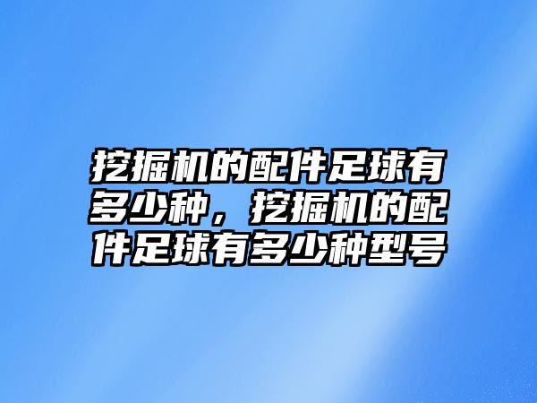 挖掘機(jī)的配件足球有多少種，挖掘機(jī)的配件足球有多少種型號(hào)