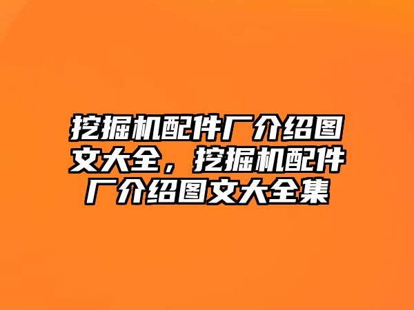 挖掘機配件廠介紹圖文大全，挖掘機配件廠介紹圖文大全集