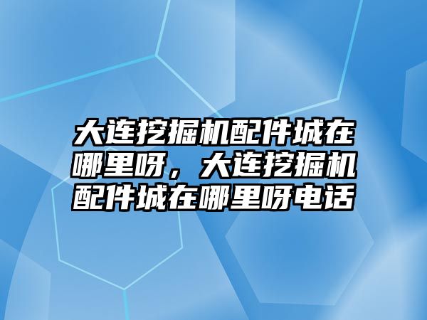 大連挖掘機配件城在哪里呀，大連挖掘機配件城在哪里呀電話