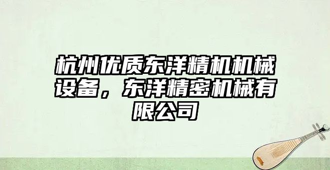 杭州優(yōu)質(zhì)東洋精機機械設(shè)備，東洋精密機械有限公司