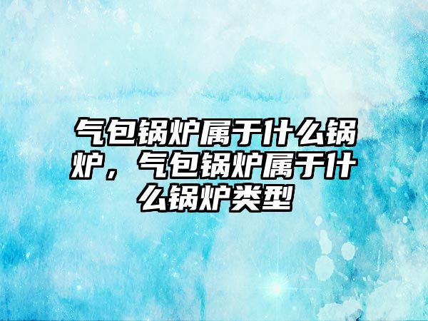 氣包鍋爐屬于什么鍋爐，氣包鍋爐屬于什么鍋爐類型