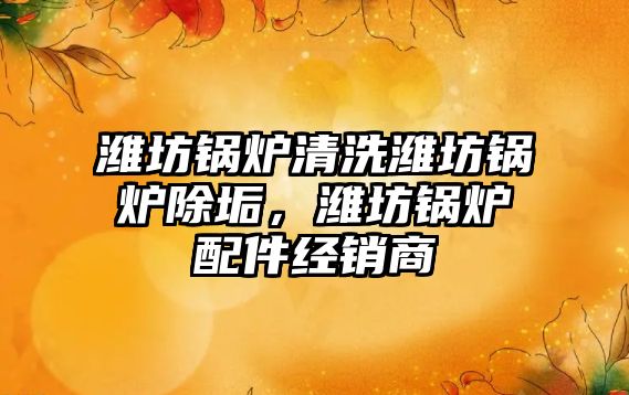 濰坊鍋爐清洗濰坊鍋爐除垢，濰坊鍋爐配件經(jīng)銷商