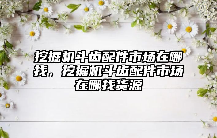 挖掘機斗齒配件市場在哪找，挖掘機斗齒配件市場在哪找貨源