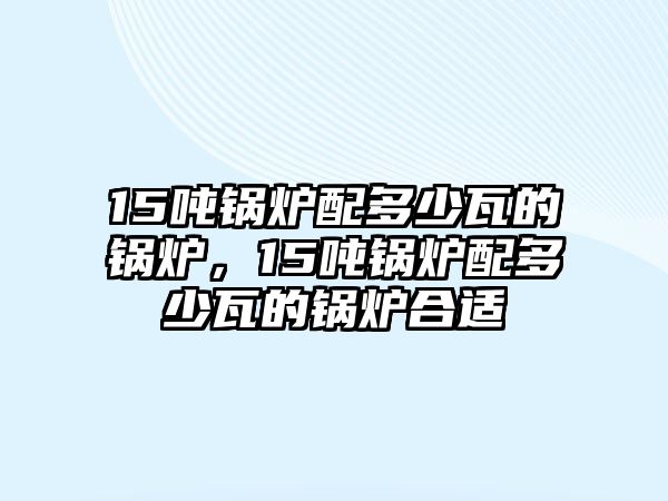 15噸鍋爐配多少瓦的鍋爐，15噸鍋爐配多少瓦的鍋爐合適