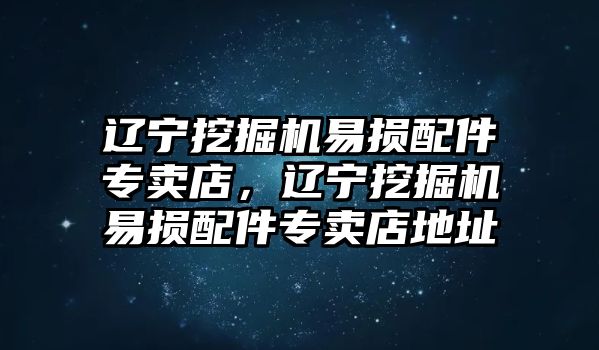 遼寧挖掘機(jī)易損配件專賣店，遼寧挖掘機(jī)易損配件專賣店地址