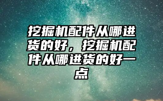 挖掘機配件從哪進貨的好，挖掘機配件從哪進貨的好一點