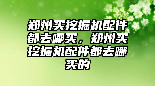 鄭州買挖掘機配件都去哪買，鄭州買挖掘機配件都去哪買的