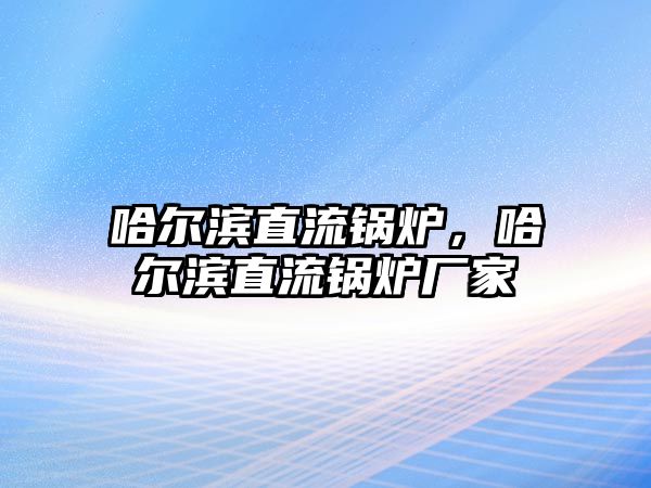 哈爾濱直流鍋爐，哈爾濱直流鍋爐廠家