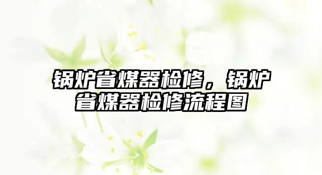 鍋爐省煤器檢修，鍋爐省煤器檢修流程圖