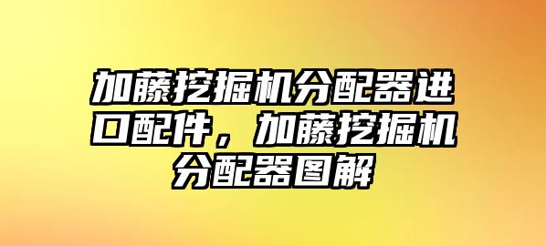 加藤挖掘機(jī)分配器進(jìn)口配件，加藤挖掘機(jī)分配器圖解