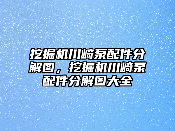 挖掘機川崎泵配件分解圖，挖掘機川崎泵配件分解圖大全