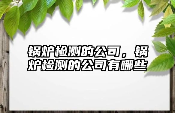 鍋爐檢測(cè)的公司，鍋爐檢測(cè)的公司有哪些