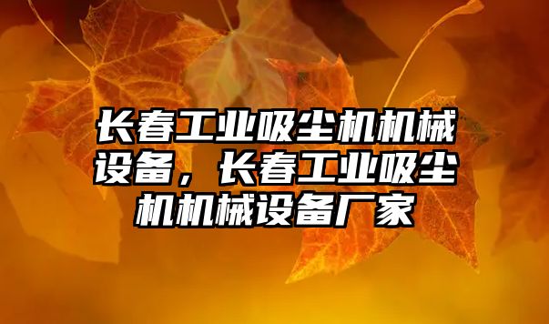 長春工業(yè)吸塵機機械設備，長春工業(yè)吸塵機機械設備廠家