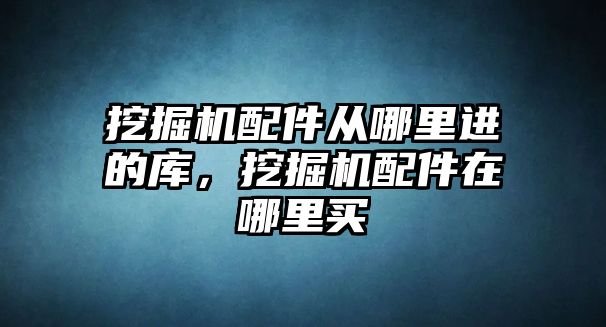 挖掘機配件從哪里進的庫，挖掘機配件在哪里買